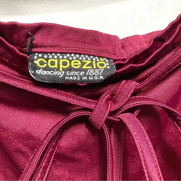 CAPEZIO Dance Professional Wear Maxi Long Wrap Burgundy Skirt Womens Medium - Picture 9 of 13